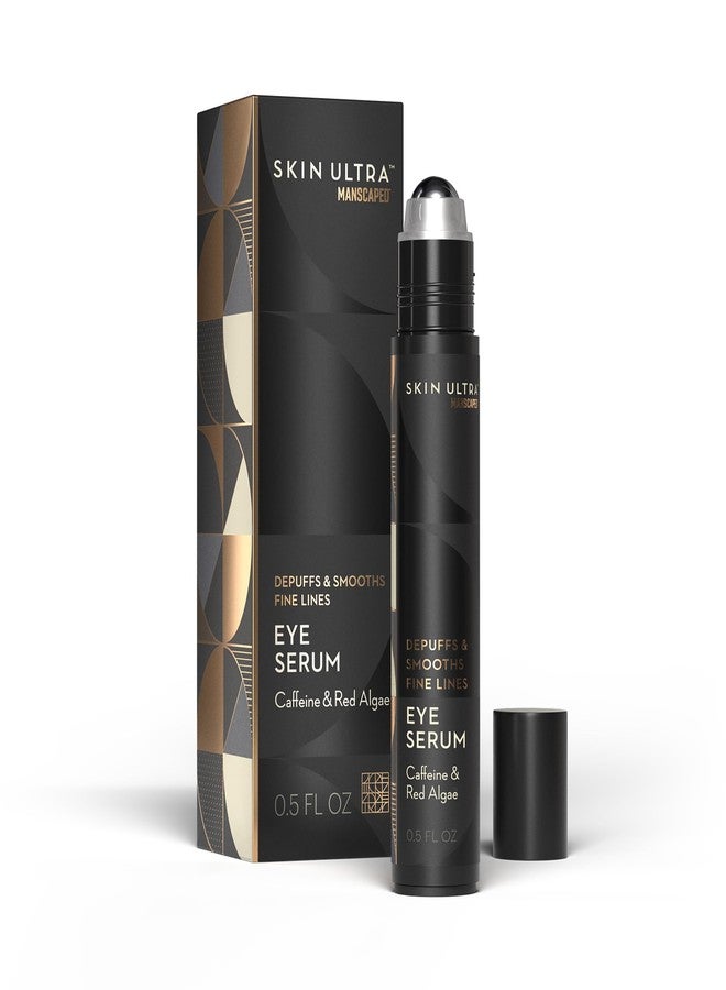 MANSCAPED® Skin Ultra™ Eye Serum - Fast-Acting Formula with Caffeine, Red Algae & Ceramides to help Depuff & Hydrate Skin, Cooling Rollerball Applicator, Fragrance-Free, 0.5 fl oz. - Image 1